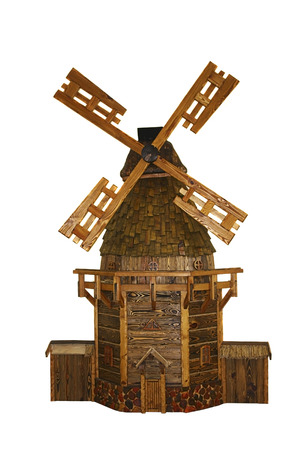 Old Windmill building in retro style.の写真素材