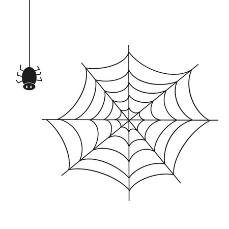 Spider. Illustration on white background. A vector Illustrationのイラスト素材