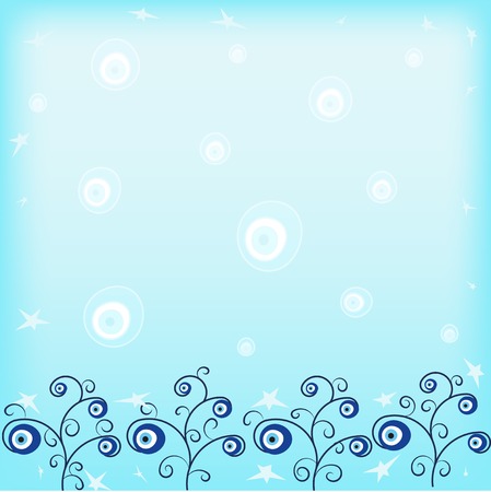 Evil eye. Amulet. A vector illustrationのイラスト素材