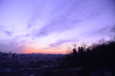 sky sunsetの写真素材