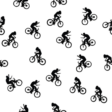 Bikers pattern illustration の写真素材