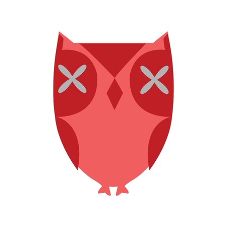 Red owlの写真素材