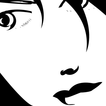 Woman faceの写真素材