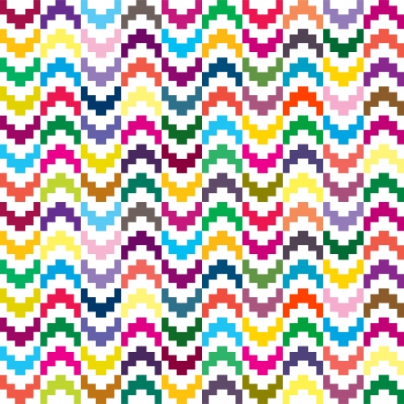 Colored seamless pattern in geometrical shapesのイラスト素材