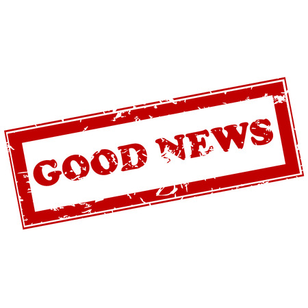 Good news red stampのイラスト素材