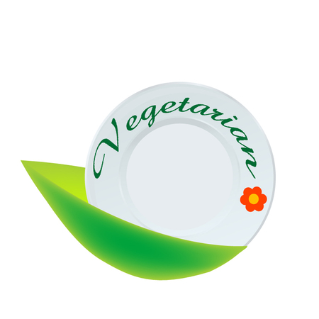 Vegetarian plate iconのイラスト素材