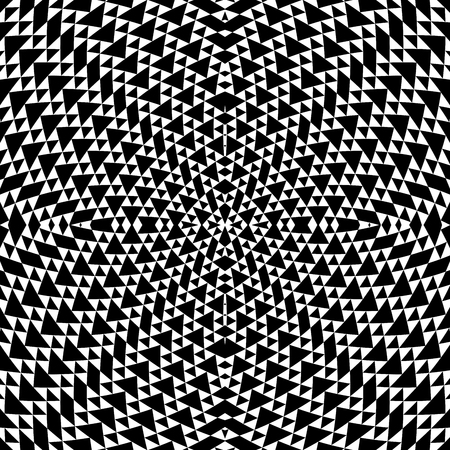 Black and white geometrical background with trianglesのイラスト素材