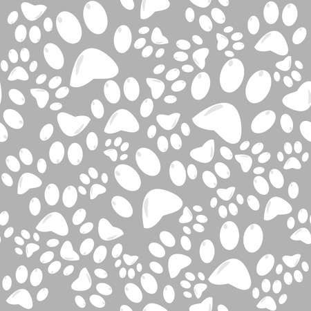 Paw seamless patternのイラスト素材