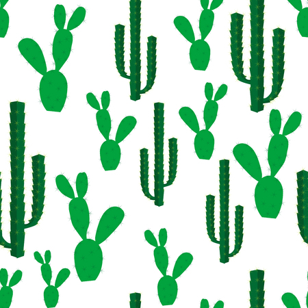 Seamless backgrounds with cactus flowersのイラスト素材