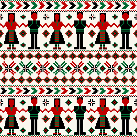 Decorative background with traditional motifs