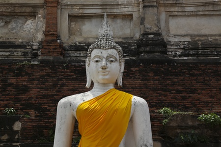old buddha in thailandのeditorial素材