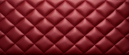 Luxury red leather upholstery background. 3d renderの素材