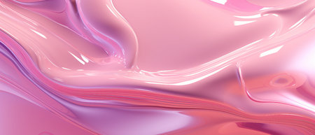 3d render, abstract pink background, liquid fluid, liquid flow, 3d illustrationの素材