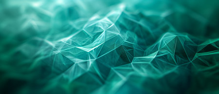 Abstract 3d rendering of chaotic polygonal shape. Futuristic background design.の素材