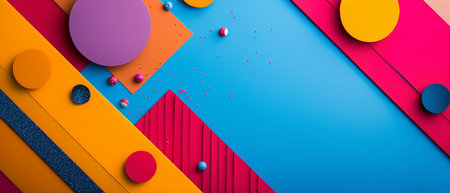 Colorful geometric background with space for text. Vector illustration. Eps 10の素材