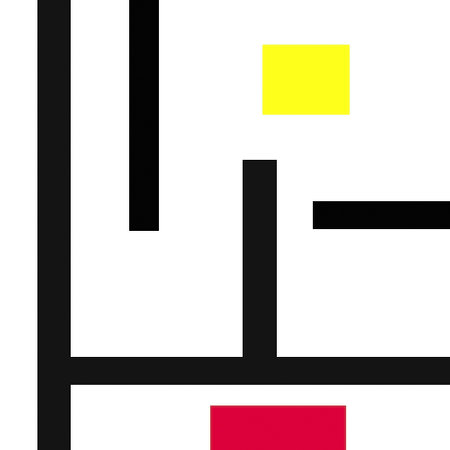 Mondrian type abstract artの写真素材