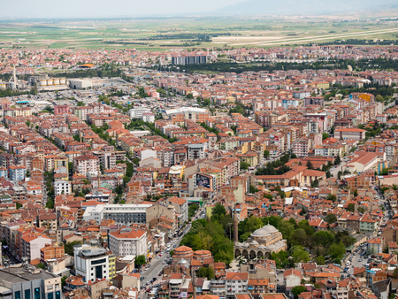 Colorful ottoman houses in Afyon, Turkeyのeditorial素材