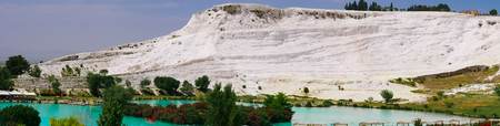 Pamukale, Turkey - May 14, 2017: Beautiful Landscape of pamukkale mountainのeditorial素材