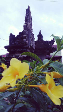 place of worship in a house in the villageの写真素材