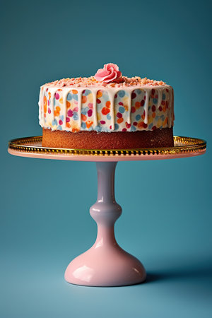 Colorful birthday cake. Ai generativeの素材
