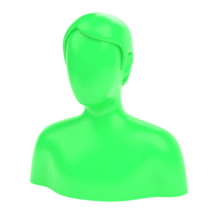 Icon man bust 3d modelの写真素材
