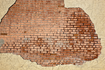 Brick and stucco backdropの写真素材