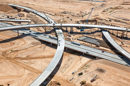 Construction of new interchange at Interstate 10 and the 303 Freeway