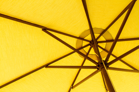 yellow color umbrellaの写真素材