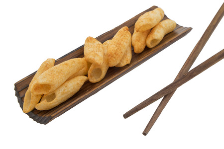 snack isolated on whiteの写真素材