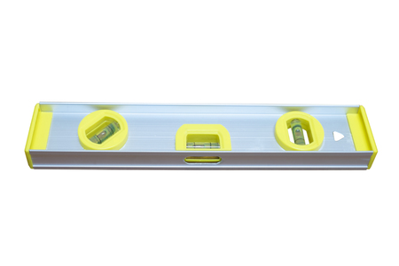 Level gauge isolated on white backgroundの写真素材