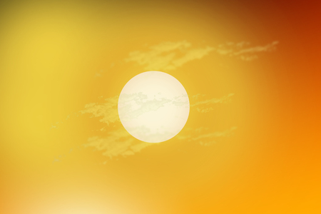 Silhouette in the sky during a beautiful sunset.の写真素材