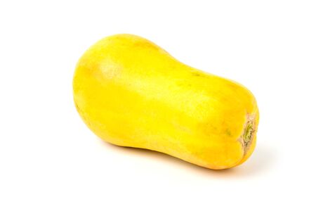 Tropical Fruits. Ripe papaya fruit on white background.の写真素材