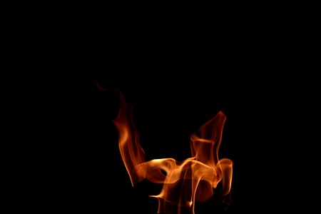 fire flames on black background
