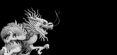 Chinese style dragon statueの写真素材