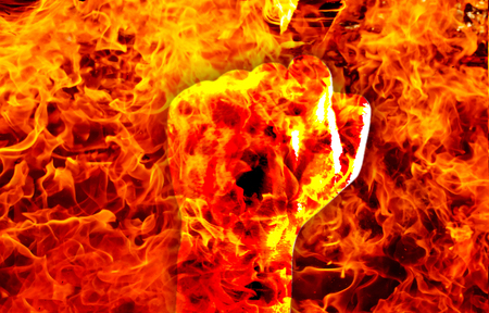 hand fireの写真素材