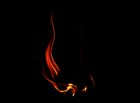 fire flames on black background