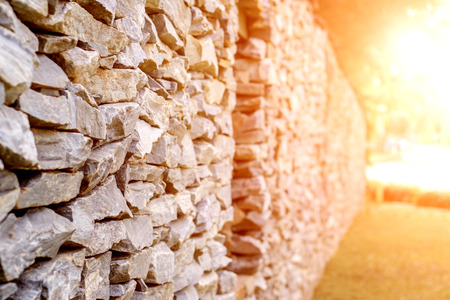 pattern of decorative slate stone wall surface