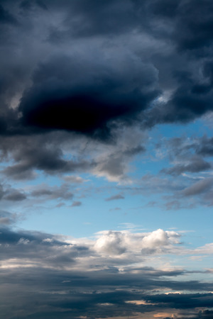 Dark clouds in the sky.の写真素材