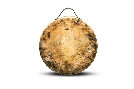 Old wood board isolated on white backgroundの写真素材