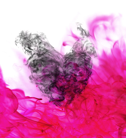 Fire heartの写真素材