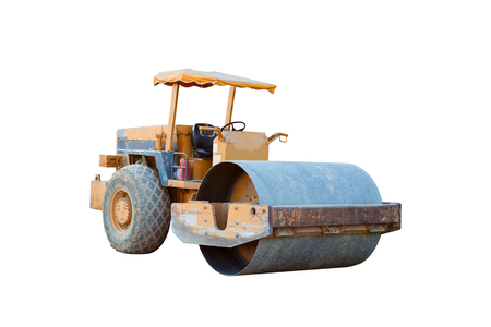 old soil compactorの写真素材