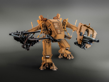 battle robot technic image retouch.の写真素材