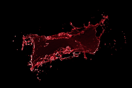 blue water splash isolated on white backgroundの写真素材