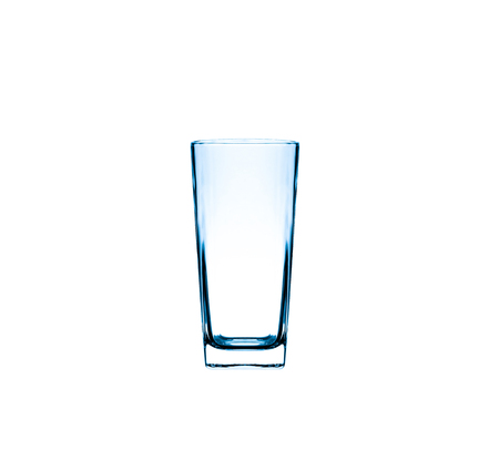 Glass of water isolated on white background.の写真素材
