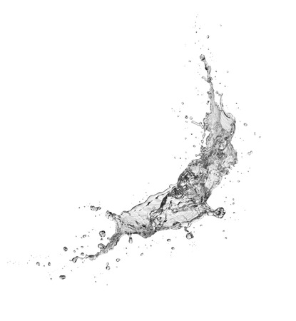 water Splash isolate On White Backgroundの写真素材