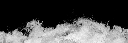 Water Splash On Black Backgroundの写真素材