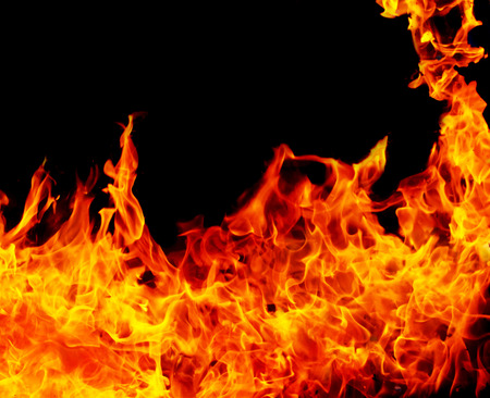 Fire backgroundの写真素材