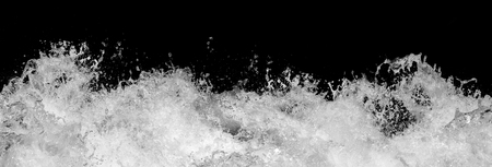 Water Splash On Black Backgroundの写真素材