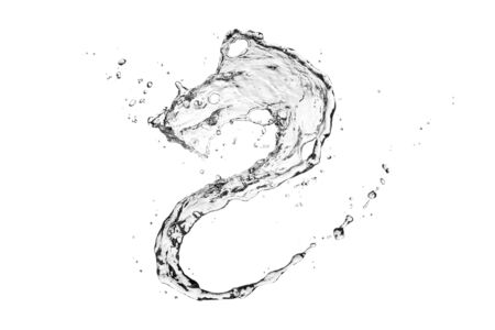 water Splash isolate On White Backgroundの写真素材