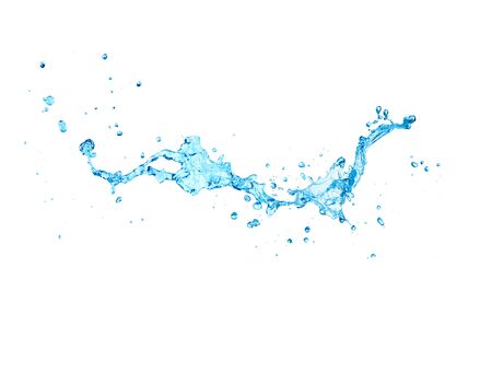 water Splash isolate On White Backgroundの写真素材